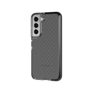 TECH21 EVO CHECK CASE FOR SAMSUNG GALAXY S22 IMPACT PROTECT SMOKEY BLK T21-9361 - Picture 1 of 2