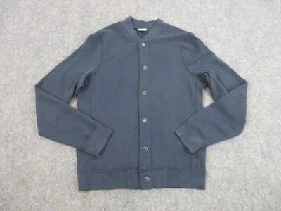 Suéter Hollister Para Hombres Pequeño Azul Cárdigan a Presión Cómodo Informal Cuello en V Foto 1 de 4