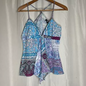 Vintage Rampage Top Donna Grande Floreale Paisley Fata Y2K Fazzoletto Fairycore - Foto 1 di 8