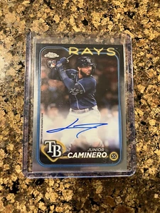 2024 Topps Chrome #RA-JCA Junior Caminero RC Rookie Auto Rays - Picture 1 of 2