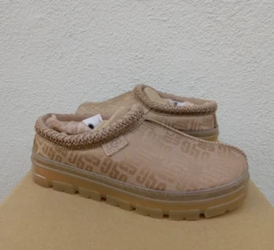 UGG TASMAN CLEAR GRAPHIC MONOGRAM SLIPPERS SHOES, WOMEN US 10/ EUR 41 ~NEW - Picture 1 of 6