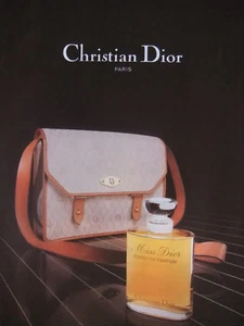 PUBLICITÉ PRESSE 1983 MISS DIOR ESPRIT DE PARFUM DE CHRISTIAN DIOR MAROQUINERIE - Imagen 1 de 1