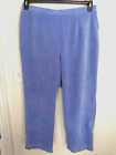 Alfred Dunner Womens Pants 18W Plus Corduroy Blue Pockets Pull On Elastic Waist