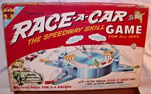 RACE-A-CAR THE SPEEDWAY SKILL GAME 1960s TRANSOGRAM COMPLETE - Picture 1 of 4