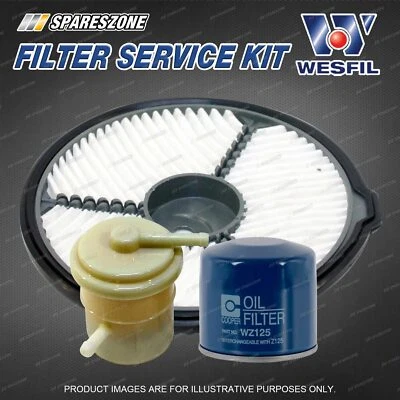 Oil Air Fuel Filter Service Kit for Holden Barina MF MH 1.3L 1989-1994 - image 1 of 2