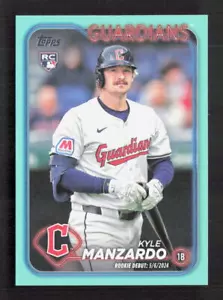 Aggiornamento Topps 2024 Kyle Manzardo #US337 Fanatics Aqua Parallel - Foto 1 di 2