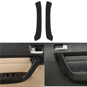 2x Cubierta de panel de manija de puerta delantera interior de fibra de carbono para Hummer H3 2006-2007 - Imagen 1 de 17