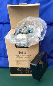 lederTEK 50 LED Solar Blossom String Lights 21 foot Unused in Original Box - Picture 1 of 6