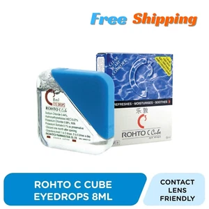 Rohto C Cube Eye Drops 8ml Eye Drops for contact lens / Dry eye relief / Refresh - Picture 1 of 7
