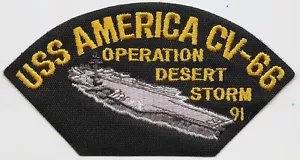 USN US Navy Personalizzato Ricamato Iron-On Cappello Patch USS America, - Foto 1 di 10