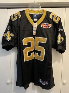 Neu mit Etikett Reebok NFL New Orleans Saints REGGIE BUSH #25 SUPER SCHÜSSEL, Gr. 50 GENÄHT - Bild 1 von 11