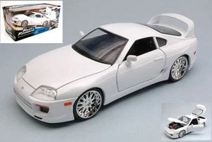 MODELLINO AUTO STATICO JADA BRIAN'S TOYOTA SUPRA 1995 FAST FURIOUS BIANCO 1:24 - Foto 1 di 4
