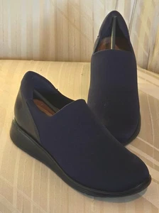 Walking Cradles Womens Dash Navy Stretch Slip On Sneaker Size 7 - Picture 1 of 6