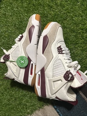 Nike Air Jordan 4 Retro PSG Paris Saint-Germain Bordeaux CZ5624-100 - Imagem 1 de 4