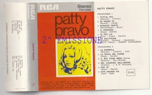PATTY PRAVO- RARA MUSICASSETTA  ITALIA 1971 2^ EMISSIONE - Picture 1 of 3
