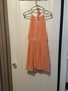 Buckle melon colored halter dress. Sz Large- new with tags - Picture 1 of 5