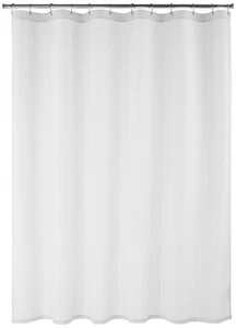 Waffle Weave Shower Curtain, 50% Recycled Poly/50% Bci Cotton, White, 72" x 72" - Picture 1 of 3