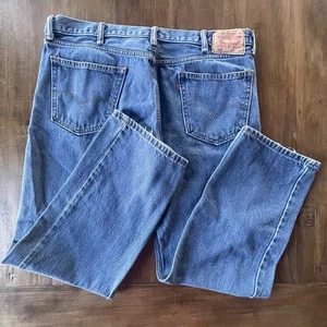 Levis 505 Jeans Herren 40x30 blau Denim gerades Bein American Workwear Red Tab - Bild 1 von 16
