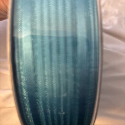 Kirkland Wire-Edged Ribbon 1.5" Wide 50 YD Gift Wrap Ribbon Blue Teal/ Stripe - Image 1 of 4