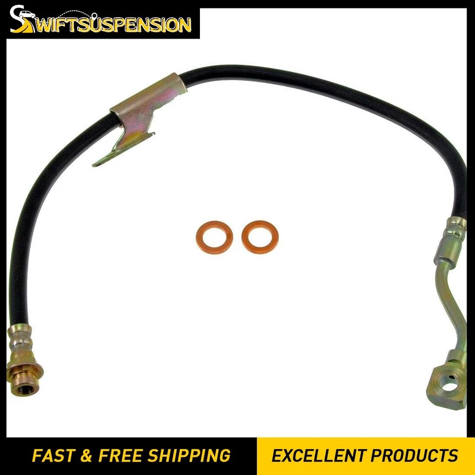 Dorman Front Left Brake Hydraulic Hose for 1990 1991 1988 1989 Chevrolet C1500 - Image 1 of 3