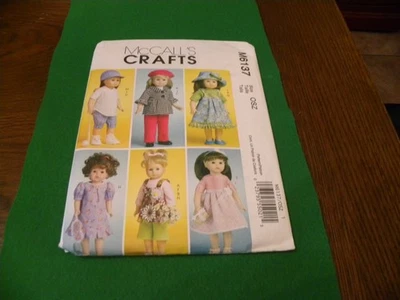 McCall's M6137 ~ 18" doll clothes  ~ wardrobe ~ new, uncut - Image 1 of 4