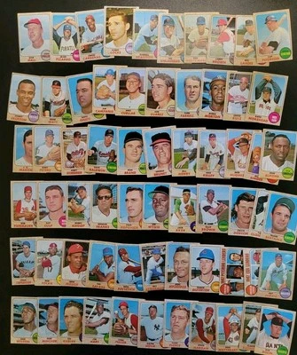 1968 Topps Baseball Starter Lot - 64 Cards - Don Nottebart | Dick Hall - Image 1 of 4