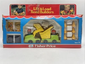 Vtg. Fisher Price Lift & Load Road Builders w/ Original Box (No. 789) - Complete - Picture 1 of 12