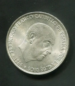tu_bazar FRANCO 100 PESETAS PLATA 1966 * 19 69 ESTRELLA """ 69 troquelada "" - Picture 1 of 3