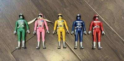Япония Popy World герой серии Denshi Sentai Denziman, набор из 5, винтажный 1980 - Изображение 1 из 4
