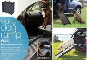 Dog Ramp Folding Pet Car Portable Doggie Carry Fold Non Slip Step - Up to 50KG - Picture 1 of 6