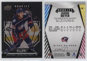 2022-23 Upper Deck Allure Rookies Black Rainbow Carson Meyer #118 Rookie RC