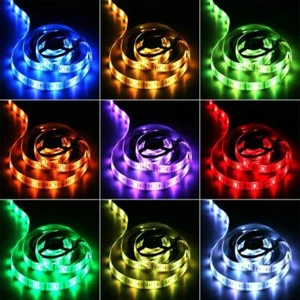 LED Stripe Stripe 5M RGB Strip RGB Colorful Waterproof IP65 12V SMD 5050 - Picture 1 of 12