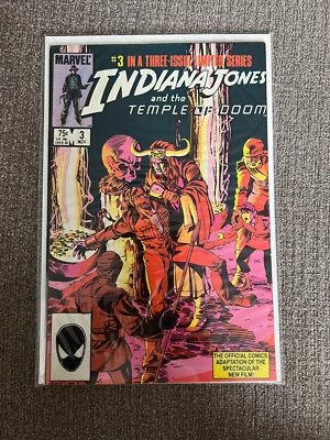 Marvel Comics - Indiana Jones y el Templo de la Muerte 1984 #3 en estado bastante bueno JP Foto 1 de 2