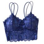 Womens Floral Lace Padded Bralette Breathable Sexy Lace Bra Bustier Crop Top
