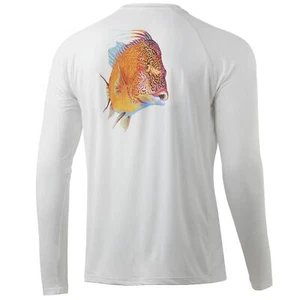 Huk Men's VC Hog Snapper Long Sleeve Performance Shirt - Picture 1 of 2