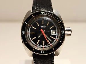 VINTAGE VERY RARE DIVER 200m ST. STEEL 29mm AUTOMATIC LADIES WATCH "JENNY" 21J - Picture 1 of 12