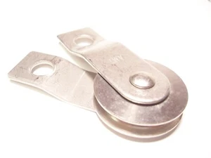 Stainless Steel Split Bracket Wire Rope Cable Pulleys 1-1/2", 2-1/2" Diameters - Picture 1 of 4