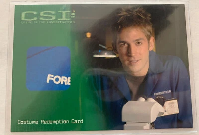 CSI Season 1: Expired Costume Redemption Card CSI-C5 Greg Sanders Unused - Image 1 of 2
