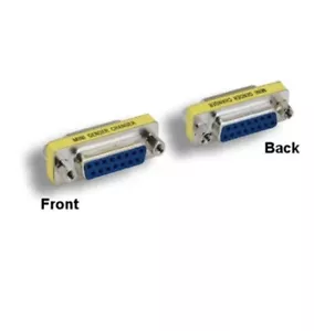 D-Sub DB15 Female to Female Mini Adapter 15Pin Straight Through Pin PC JoyStick - Picture 1 of 1