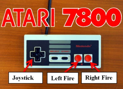 Nintendo NES Modded Controller Joystick for Atari 7800 & 2600 Mod 2600+ & 7800+ - Image 1 of 4