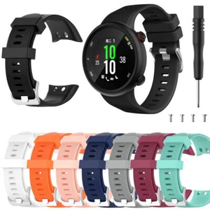 Correa de correa de reloj de pulsera de silicona para Garmin Forerunner 45 45s - Imagen 1 de 22