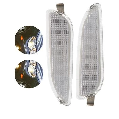 Clear Front Bumper Side Marker Lights Pair Fit for Mercedes-Benz CLK63 AMG US - Image 1 of 4