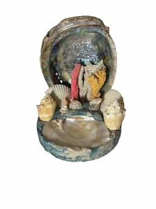 Sea Shell Art  MCM Vintage 50’s Table Display Decor Trinket Dish Unmarked - Picture 1 of 8