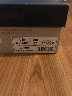 NOS Propet 舒适皮革马鞍光滑 W4506 鞋女式 6.5 码  — 第 1/4 张图片