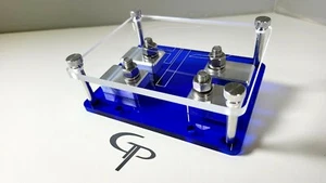 GP Car Audio Dual spot ANL Fuse Block Holder Lug Style Blue w Clear top  - Picture 1 of 1