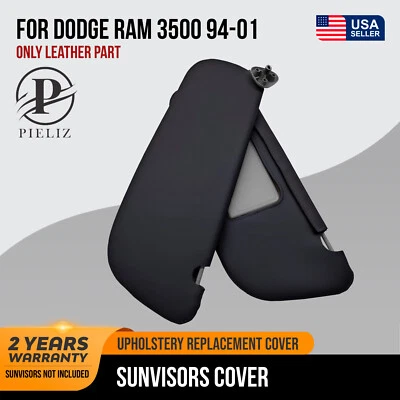 Cubierta de parasol de cuero PVC para Dodge Ram 3500 1994-2001 negra Foto 1 de 4
