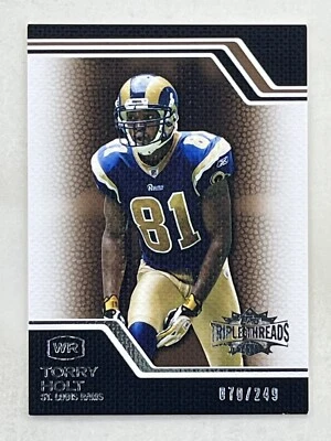 Torry Holt 2008 Topps Triple Threads Sepia /249 #64 NFL St. Louis Rams WR Card - Image 1 of 2