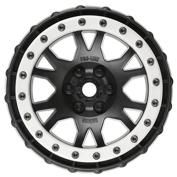 PROLINE IMPULSE PRO-LOC BLACK WHEELS w/GREY RING XMAXX (F/R) - Image 1 of 1