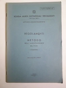 Scuola Allievi Sottufficiali Specializzati Regolamenti e Metodi anno 1957 - Picture 1 of 3