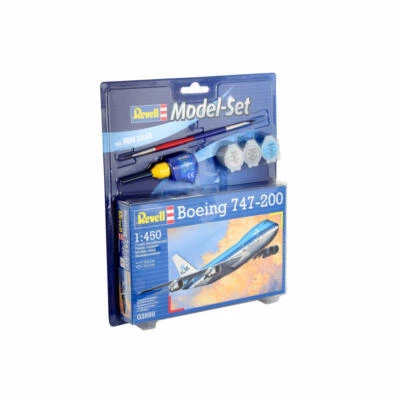 Revell Model Set Boeing 747-200 Flugzeug Modellbausatz Modell Bausatz 22 Teile - Bild 1 von 3